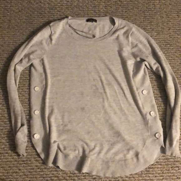 Gray Blouse w/ Buttons on the Side - Picture 1 of 1